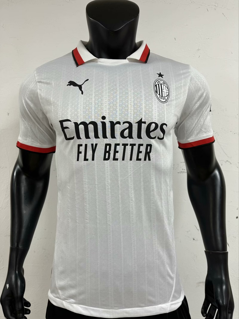 AAA Quality AC Milan 24/25 Away White Leaked Jersey(Player)